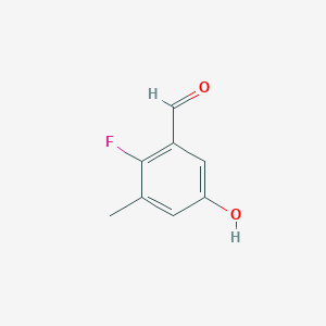 2-Fluoro-5-hydroxy-3-methylbenzaldehyde