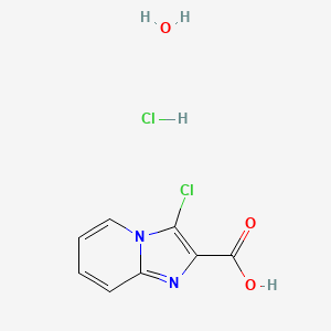 3-Chloroimidazo[1,2-a]pyridine-2-carboxylic acid monohydrochloride, monohydrate