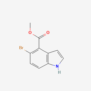 molecular formula C10H8BrNO2 B8012364 Methyl 5-bromo-1H-indole-4-carboxylate 
