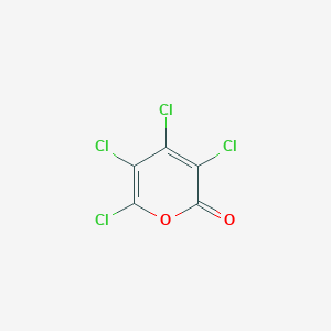 molecular formula C5Cl4O2 B080125 3,4,5,6-Tetrachloropyran-2-one CAS No. 10269-62-2