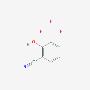 molecular formula C8H4F3NO B8012791 2-Hydroxy-3-(trifluoromethyl)benzonitrile 