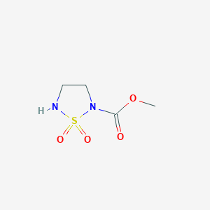 molecular formula C4H8N2O4S B8012914 Methyl 1,2,5-thiadiazolidine-2-carboxylate 1,1-dioxide 