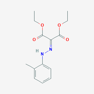 molecular formula C14H18N2O4 B080133 Diethyl 2-[(2-methylphenyl)hydrazinylidene]propanedioate CAS No. 13636-62-9
