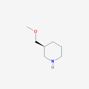molecular formula C7H15NO B8013383 (3S)-3-(Methoxymethyl)-piperidine HCl 