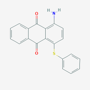 molecular formula C20H13NO2S B080135 9,10-Anthracenedione, 1-amino-4-(phenylthio)- CAS No. 13483-52-8