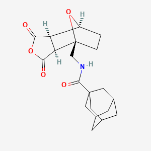 molecular formula C20H25NO5 B8013835 N-{[(1R,2S,6R,7S)-3,5-dioxo-4,10-dioxatricyclo[5.2.1.0^{2,6}]decan-1-yl]methyl}adamantane-1-carboxamide 
