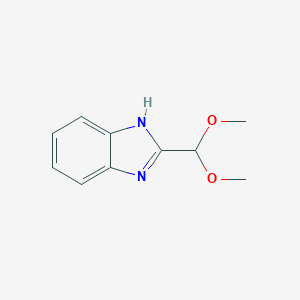 molecular formula C10H12N2O2 B080139 2-(dimethoxymethyl)-1H-benzo[d]imidazole CAS No. 13616-10-9