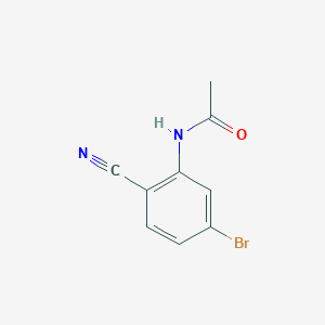 molecular formula C9H7BrN2O B8014724 N-(5-bromo-2-cyanophenyl)acetamide 