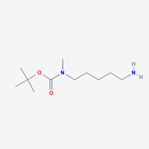 molecular formula C11H24N2O2 B8014852 tert-Butyl (5-aminopentyl)(methyl)carbamate 