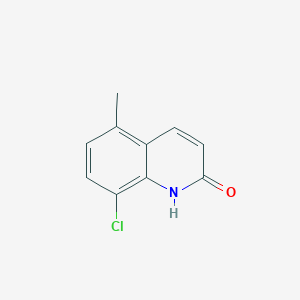 molecular formula C10H8ClNO B8014923 8-Chloro-5-methylquinolin-2(1H)-one 