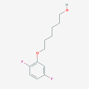 molecular formula C12H16F2O2 B8014949 6-(2,5-Difluorophenoxy)hexan-1-ol 