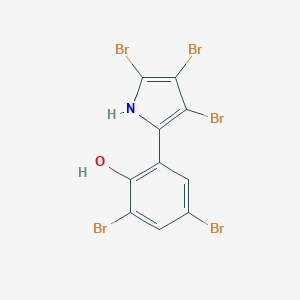 molecular formula C10H4Br5NO B080150 Pentabromopseudilin CAS No. 10245-81-5