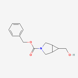 molecular formula C14H17NO3 B8015011 Benzyl 6-(hydroxymethyl)-3-azabicyclo[3.1.0]hexane-3-carboxylate 