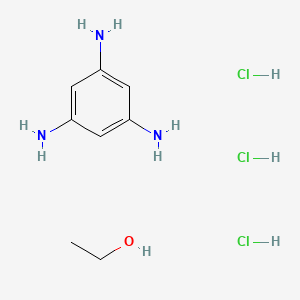 molecular formula C8H18Cl3N3O B8015031 Benzene-1,3,5-triamine;ethanol;trihydrochloride 