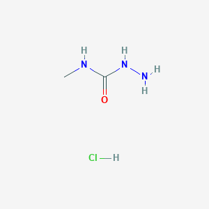 molecular formula C2H8ClN3O B8015037 N-Methylhydrazinecarboxamide hydrochloride 