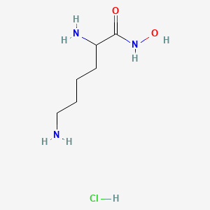molecular formula C6H16ClN3O2 B8015099 N-Hydroxy-L-lysinamide hydrochloride 