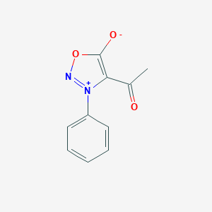 molecular formula C10H8N2O3 B080152 3-Phenyl-4-acetylsydnone CAS No. 13973-33-6