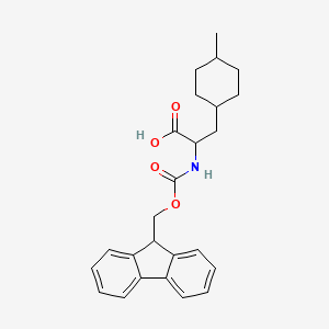 molecular formula C25H29NO4 B8015232 a-(Fmoc-amino)-4-methyl-cyclohexanepropanoic acid 
