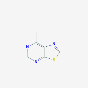 molecular formula C6H5N3S B080153 Thiazolo[5,4-d]pyrimidine, 7-methyl- CAS No. 13316-06-8