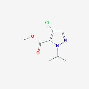 molecular formula C8H11ClN2O2 B8015445 methyl 4-chloro-1-isopropyl-1H-pyrazole-5-carboxylate 