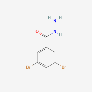 molecular formula C7H6Br2N2O B8015511 3,5-Dibromobenzohydrazide 