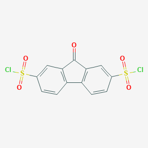 molecular formula C13H6Cl2O5S2 B080158 9-氧代-9H-芴-2,7-二磺酰基二氯化物 CAS No. 13354-21-7