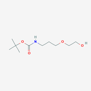 molecular formula C10H21NO4 B8016212 Tert-butyl (3-(2-hydroxyethoxy)propyl)carbamate 
