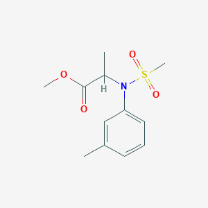 Methyl N-(3-methylphenyl)-N-(methylsulfonyl)alaninate