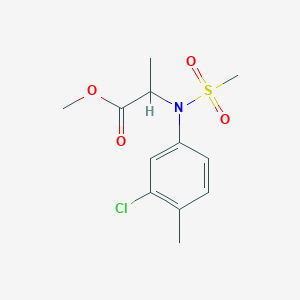Methyl N-(3-chloro-4-methylphenyl)-N-(methylsulfonyl)alaninate