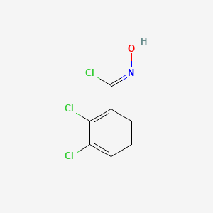 molecular formula C7H4Cl3NO B8016284 Benzenecarboximidoyl chloride, 2,3-dichloro-N-hydroxy- 