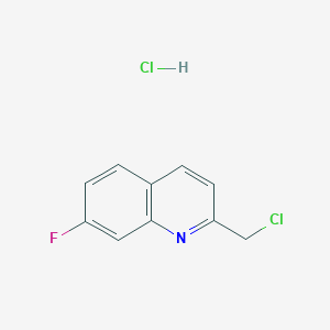 2-(Chloromethyl)-7-fluoroquinoline;hydrochloride