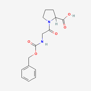 molecular formula C15H18N2O5 B8016310 Carbobenzoxyglycyl-L-proline 