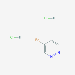 molecular formula C4H5BrCl2N2 B8016327 4-Bromopyridazine dihydrochloride 