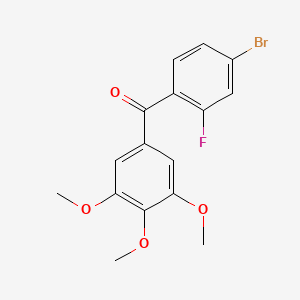 (4-Bromo-2-fluorophenyl)(3,4,5-trimethoxyphenyl)methanone