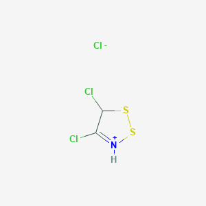 molecular formula C2H2Cl3NS2 B8016407 4,5-Dichloro-5h-1,2,3-dithiazolium chloride 