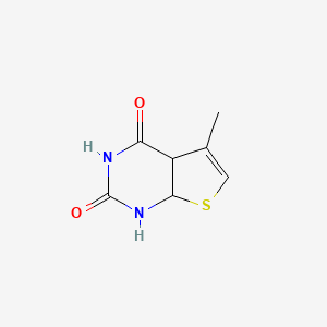 molecular formula C7H8N2O2S B8016552 5-methyl-4a,7a-dihydro-1H-thieno[2,3-d]pyrimidine-2,4-dione CAS No. 1019108-07-6