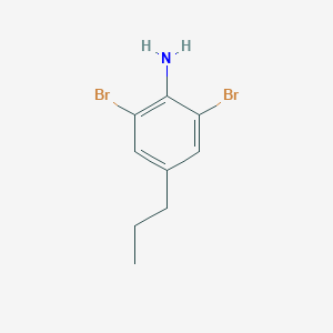 molecular formula C9H11Br2N B080166 2,6-Dibromo-4-n-propylaniline CAS No. 10546-64-2