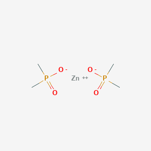 molecular formula C4H12O4P2Zn B8016635 zinc;dimethylphosphinate 