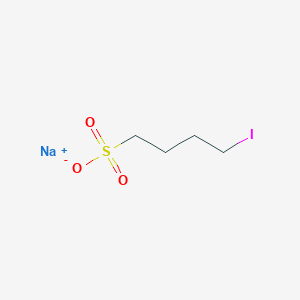 molecular formula C4H8INaO3S B8016776 sodium;4-iodobutane-1-sulfonate 