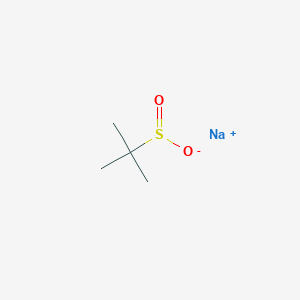 molecular formula C4H9NaO2S B8016884 sodium;2-methylpropane-2-sulfinate 