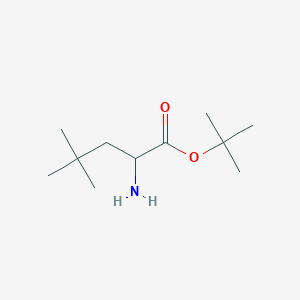 molecular formula C11H23NO2 B8016989 Tert-butyl 2-amino-4,4-dimethylpentanoate 