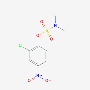 molecular formula C8H9ClN2O5S B8017111 2-Chloro-4-nitrophenyl dimethylsulfamate 