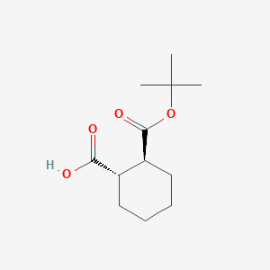 molecular formula C12H20O4 B8017307 (1S,2S)-2-(tert-Butoxycarbonyl)cyclohexanecarboxylic acid 