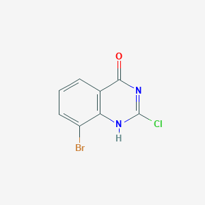 molecular formula C8H4BrClN2O B8017398 8-bromo-2-chloro-1H-quinazolin-4-one 