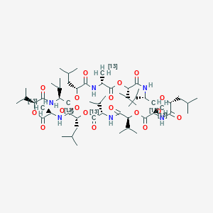 molecular formula C57H96N6O18 B8017419 Cereulide-13C6 