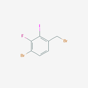 molecular formula C7H4Br2FI B8017442 4-Bromo-3-fluoro-2-iodobenzyl bromide 