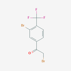 2-Bromo-1-(3-bromo-4-(trifluoromethyl)phenyl)ethanone