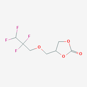 molecular formula C7H8F4O4 B8017572 3-(2,2,3,3-tetrafluoropropoxy)propyl-1-ene carbonate CAS No. 879496-46-5