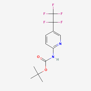 molecular formula C12H13F5N2O2 B8017811 tert-Butyl [5-(pentafluoroethyl)pyridin-2-yl]carbamate CAS No. 1580464-68-1