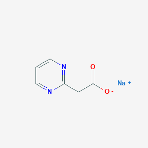 molecular formula C6H5N2NaO2 B8017877 sodium;2-pyrimidin-2-ylacetate 
